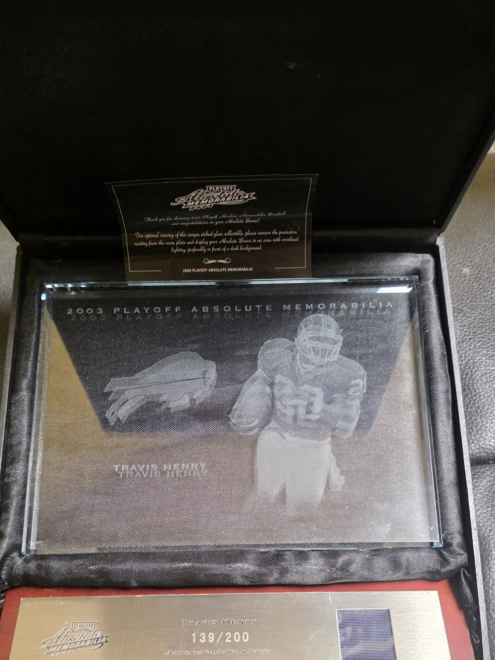 Buffalo Bills Travis Henry Plaque
